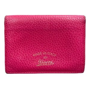 Pink GUCCI Leather Wallet